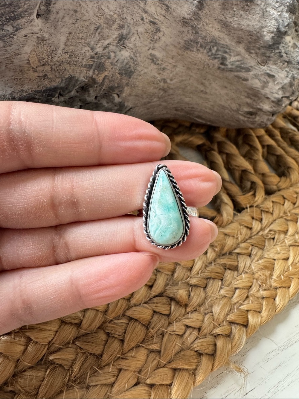 🤩NEW GREEN CHALCEDONY RING - Picture 5 of 9